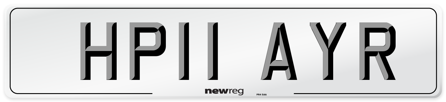 HP11 AYR Number Plate from New Reg